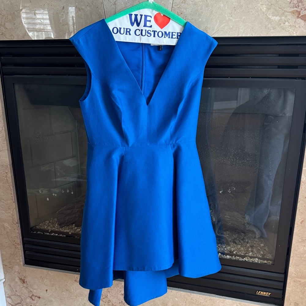 Halston Heritage Blue Dress
